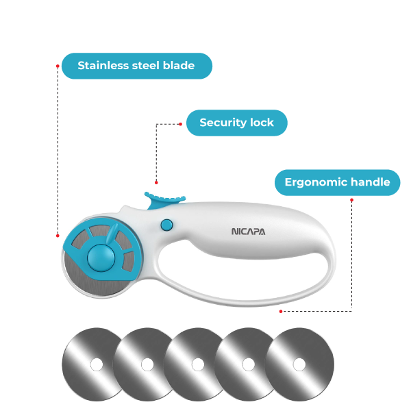 nicapa ergonomic rotary cutter specification